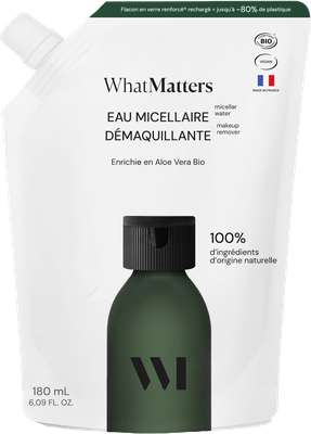 Eco recharge Eau micellaire BIO, What Matters (180 ml)
