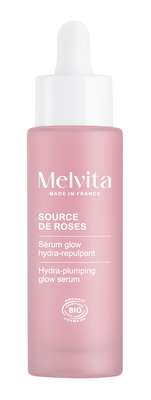 Sérum glow hydra/repulpant - Source de Roses, Melvita (30 ml)