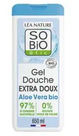 Gel douche aloe vera sans sulfates BIO, So'Bio (650 ml)