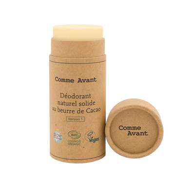 Déodorant solide au beurre de cacao vegan BIO, Comme Avant (50 g)