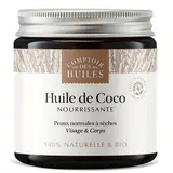 Huile végétale de Coco BIO, Comptoir des Huiles (100 ml)