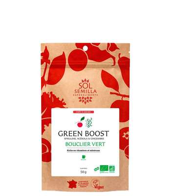 Boisson instantané Green Boost cru BIO, Sol Semilla (50 g)