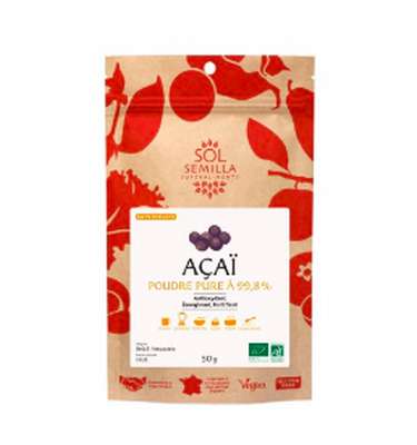 Açaï cru BIO, Sol Semilla (50 g)