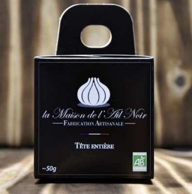 Tête d'ail noir en écrin BIO, La Maison de l'Ail Noir (50 g)