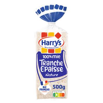 Pain de mie sans croûte tranche épaisse, Harry's (500 g)