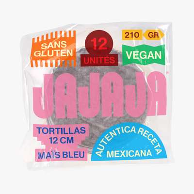Tortillas au maïs bleu, Jajaja (x 12, 210 g)