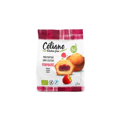 Mini muffins framboise BIO, Celiane (x 7, 200 g)