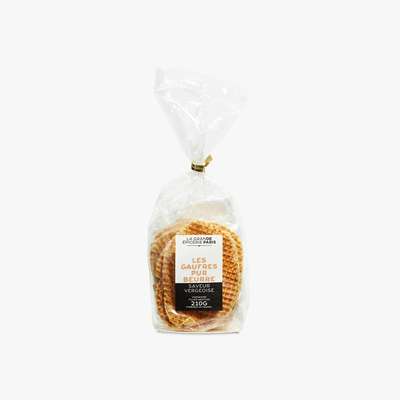 Gaufres pur beurre fourrées saveur vergeoise, La Grande Epicerie de Paris (210 g)