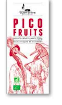 Biscuit croustillant Pico Fruits, La pierre qui tourne (120 g)