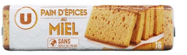 Pain d'épices au miel, U (350 g)