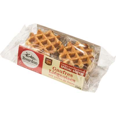 Gaufres liégeoises emballage individuel, Patis Nord (x 6, 330 g)