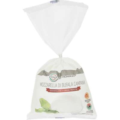 Mozzarella dop Di Bufala Campana 24%MG, L'Italie des fromages (250 g)