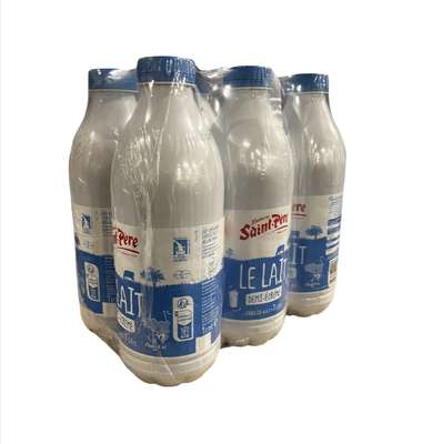 Lait demi-écrémé pasteurisé, Saint Père (6 x 1 L)