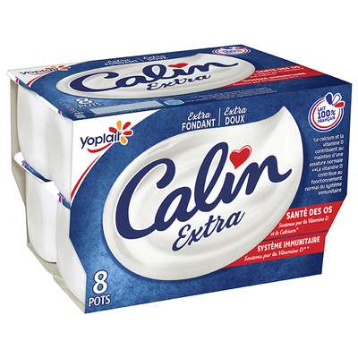 Yaourt nature Calin Extra 3.2 de MG, Yoplait (8 x 100 g)