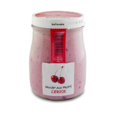 Yaourt à l'ancienne aux fruits cerise, Beillevaire (180 g)