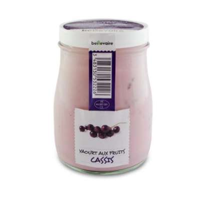 Yaourt à l'ancienne aux fruits cassis, Beillevaire (180 g)