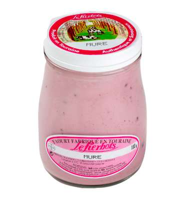 Yaourt à la mûre, Fierbois (180 g)