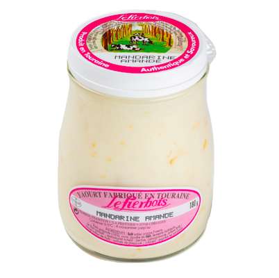 Yaourt à la mandarine et amande, Fierbois (180 g)