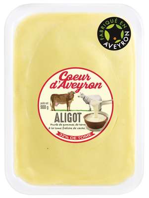 Aligot 32% de Tome Fraîche, Coeur d'Aveyron (900 g)