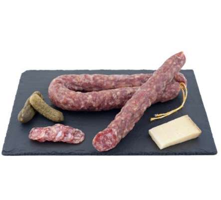 Saucisse sèche au Fromage Laguiole A.O.P, Maison Conquet (250 - 300 g)