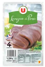 Langue de porc 4 tranches, U (200 g)