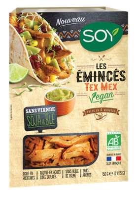 Emincés Tex Mex vegan BIO, Soy (150 g)
