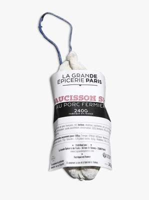 Saucisson sec au porc fermier, La Grande Epicerie de Paris (240 g)
