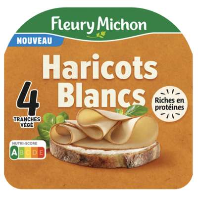Tranches de haricots blancs, Fleury Michon (x 4 tranches, 120 g)