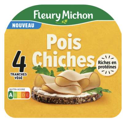 Tranches de pois chiches, Fleury Michon (x 4 tranches, 120 g)