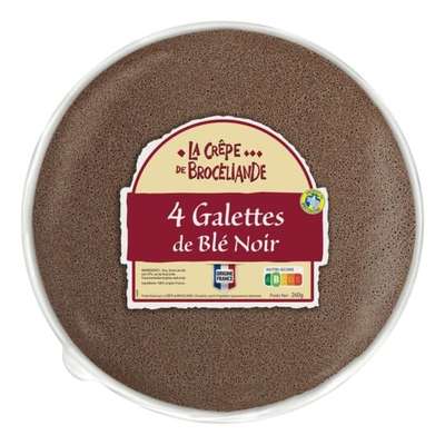 Galettes de blé noir origine France, La Crêpe de Brocéliande (x 4, 260 g)