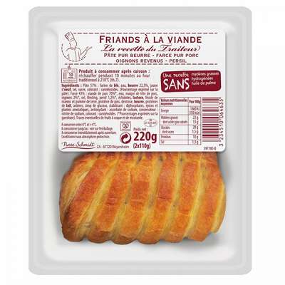 Friands à la viande, La recette du traiteur (x2, 220 g)
