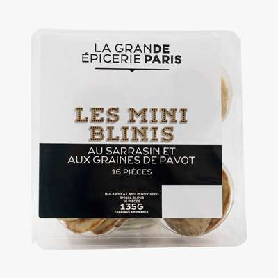 Mini Blinis au sarrasin, La Grande Epicerie de Paris (x 16, 135 g)
