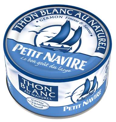 Thon blanc au naturel, Petit Navire (93 g)