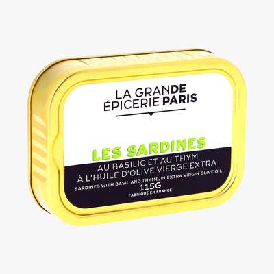Sardines au basilic et au thym, La Grande Epicerie de Paris (115 g)