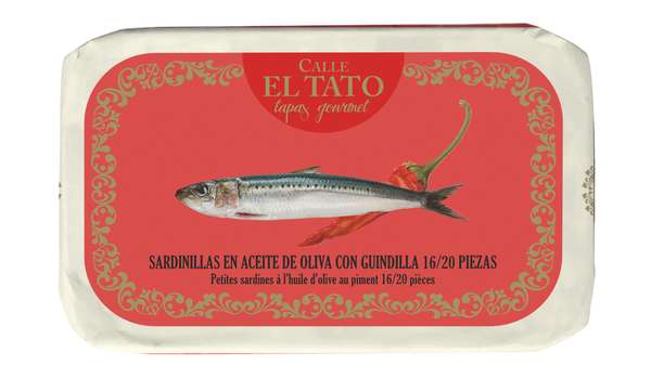Sardillinas, petites sardines à l'huile d'olive et au piment, Calle El Tato (81 g)