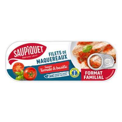 Filets de maquereaux sauce Tomate & basilic, Petit Navire  (226 g)