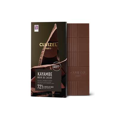 Tablette Kayambe noir 72%, Cluizel (70 g)