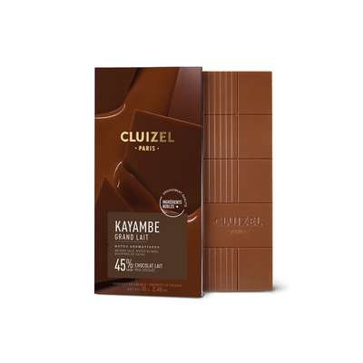 Tablette Kayambé grand lait 45%, Cluizel (85 g)