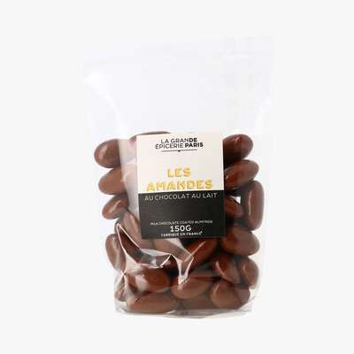Amandes enrobées de chocolat au lait, La Grande Epicerie de Paris (150 g)