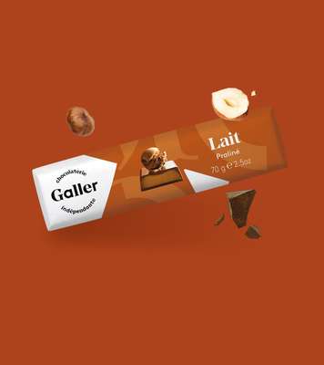 Bâton lait praliné, Chocolat Galler (70 g)