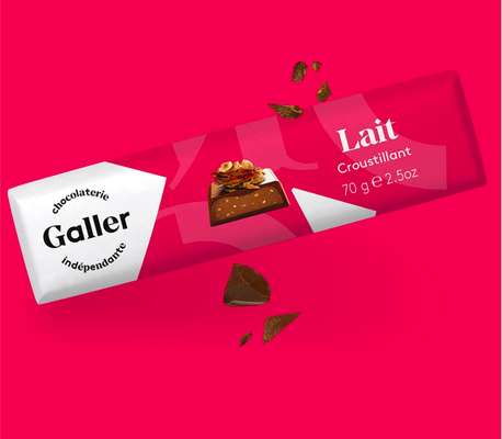 Bâton lait croustillant, Chocolat Galler (70 g)