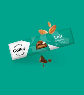 Bâton lait massepain, Chocolat Galler (70 g)