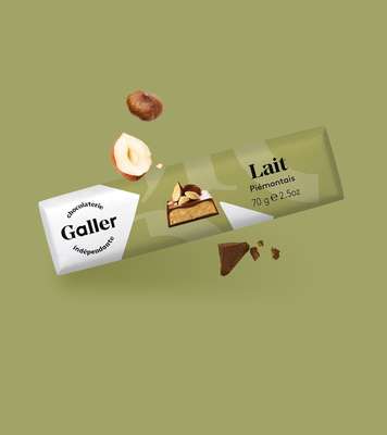 Bâton lait piémontais, Chocolat Galler (70 g)