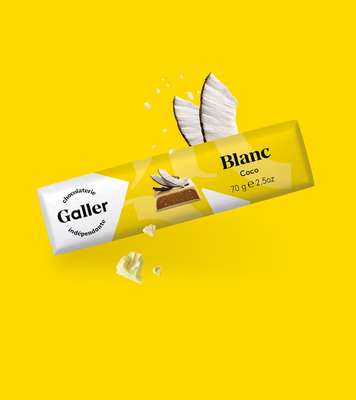 Bâton blanc coco, Chocolat Galler (70 g)