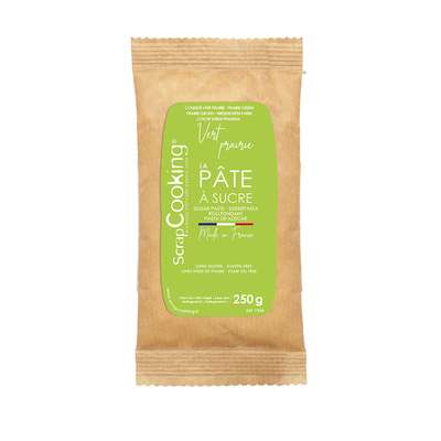 Sachet Pâte à sucre Vert Prairie, Scrapcooking (250g)