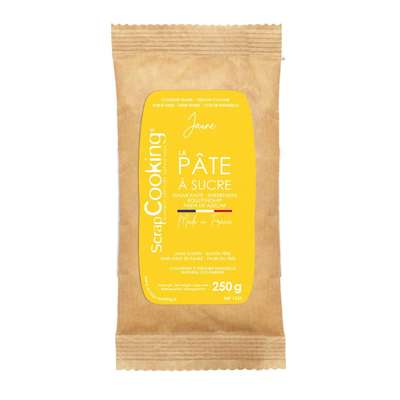 Sachet Pâte à sucre Jaune, Scrapcooking (250g)