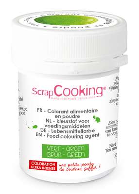 Colorant Artificiel En Poudre Vert, Scrapcooking (5g)
