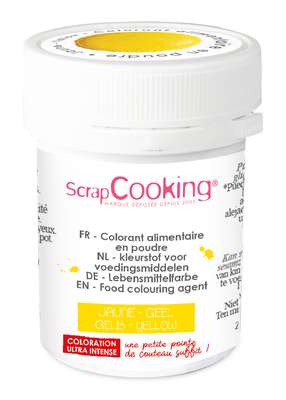 Colorant Artificiel En Poudre Jaune, Scrapcooking (5g)