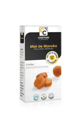 Pastilles 100% pur miel de manuka IAA 10+, Comptoir & Compagnies (22 g)