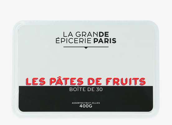 Pâtes de fruits coffret métal, La Grande Epicerie de Paris (x 30, 400 g)